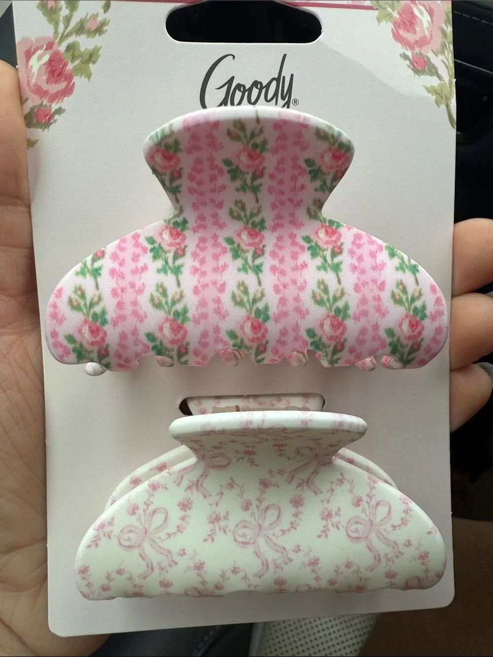🎀 Goody x LoveShackFancy Small Claw Clips - 2ct - Pink 💖